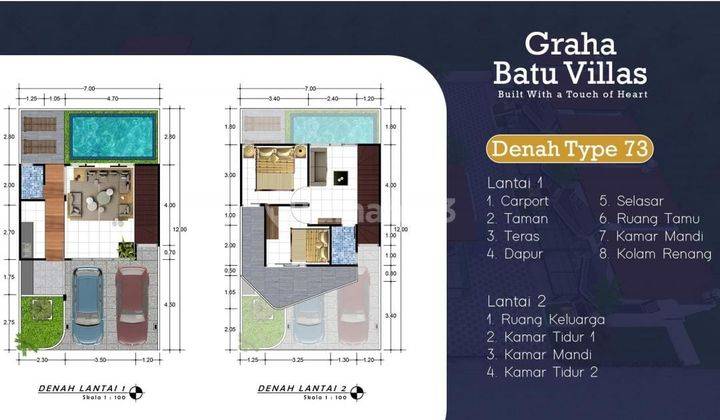 Villa Nyaman Bagus Luas Desain Elegan Lokasi di Kota Batu 2