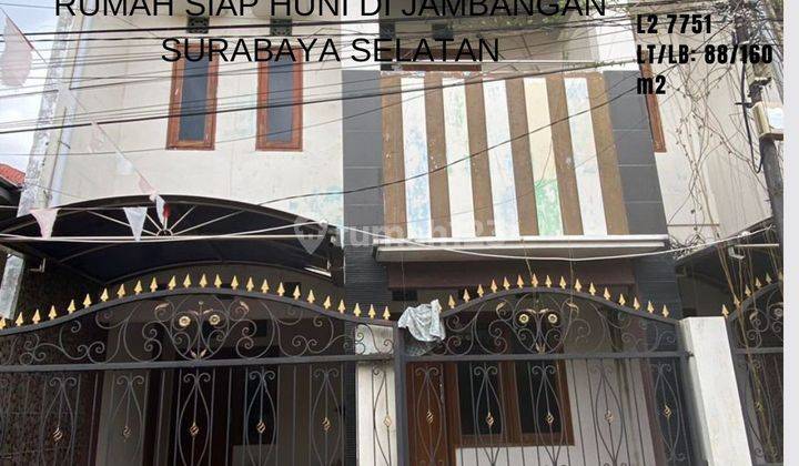 Diskon Rumah Nyaman Siap Huni Besar 2lt Perum Jambangan Surabaya 1