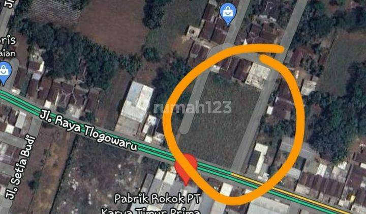 Tanah Pinggir Jalan Aspal Strategis Ramai Dilewati Di Malang Kota 2