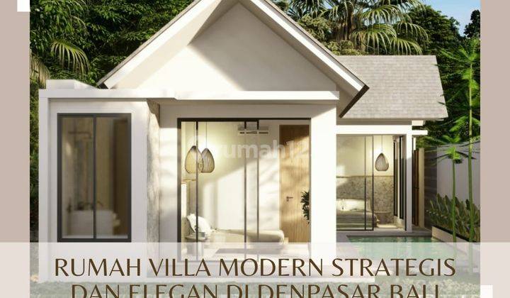 Rumah Vila Furnish Modern Minimalis View Alam Hijau Di Denpasar 1