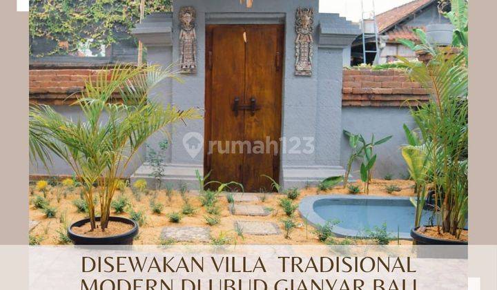 Sewa Rumah Vila Modern Elegan Area Wisata Terkenal Di Ubud Bali  1