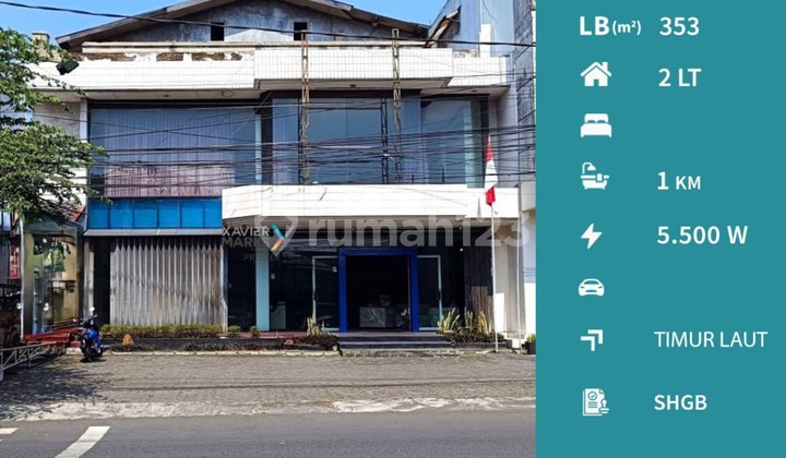 For Rent: Ruko (Shop House) on Brigjen Slamet Riadi Main Road, Oro Oro Dowo, Klojen, Malang