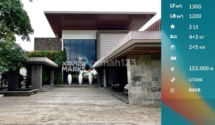 Rumah Kontemporer Tropis Dijual di Villa Puncak Tidar, Malang 1