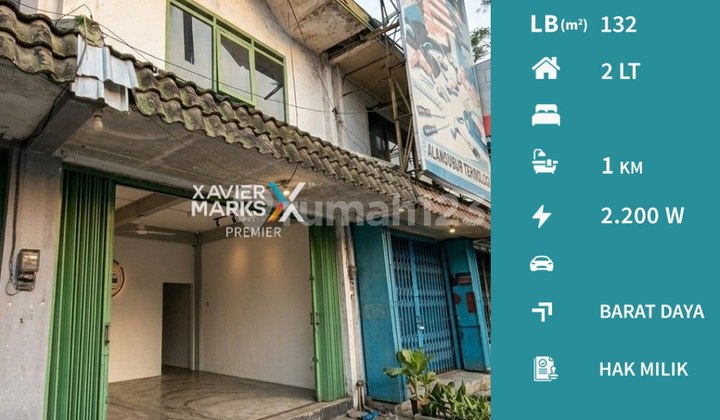 2-Story Shop House for Sale in Pasar Besar, Malang, Suitable for Business