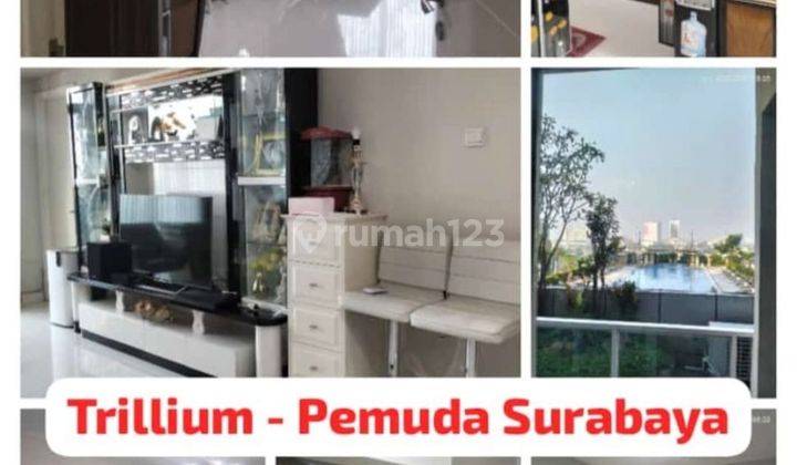 Apartemen trillium dijual murah 2BR furnish mewah shm 1