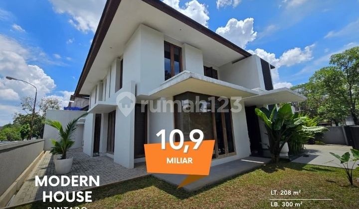 Rumah modern semi furnish di bintaro lokasi strategis siap huni