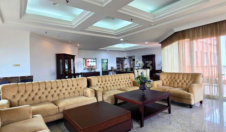 HARGA DI BAWAH PASARAN, DIJUAL PENTHOUSE APARTEMEN GREEN VIEW PONDOK INDAH 4 BEDROOMS, VIEW GOLF COURSE