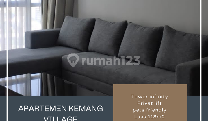 Dijual Murah Apartemen Kemang Village 2Br Privat Lift