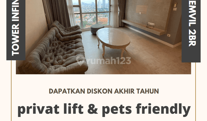 Dijual Murah Apartement Kemang Village 2 BR Sudah Renovasi Pets Friendly 2