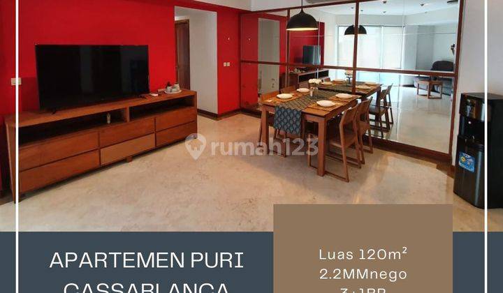 Dijual Apartemen Puri Casablanca 3 Kamar Tidur Bagus 1