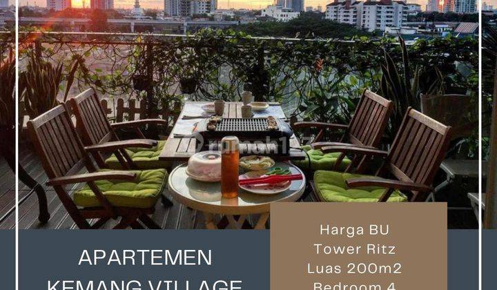 Dijual BU apartem Apartemen Kemang Village 4 Kamar Tidur Good Furnish 1