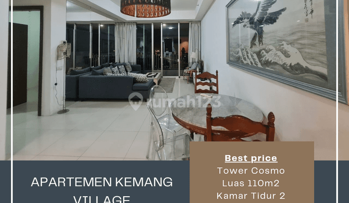 Disewakan Murah Apartemen Kemang Village 2br Tower Cosmo 1