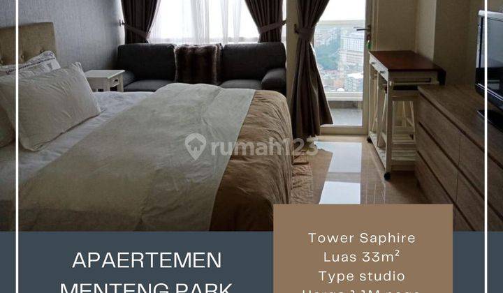 Dijual Murah Apartemen Menteng Park Type Studio Good Furnish 1