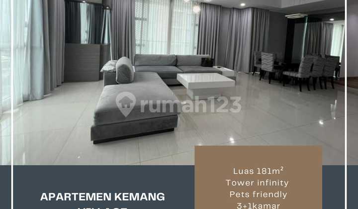 Disewakan Apartemen Kemang Village 3Br Privat Lift