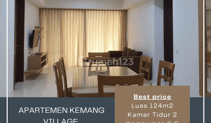 Dijual Murah Apartemen Kemang Village 2br Tower Cosmo 1
