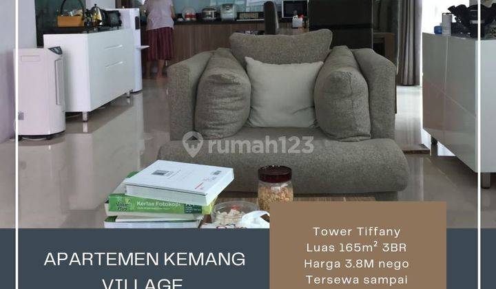 Dijual CEPAT Apartemen Kemang Village 3BR Privat Lift Super BU 1