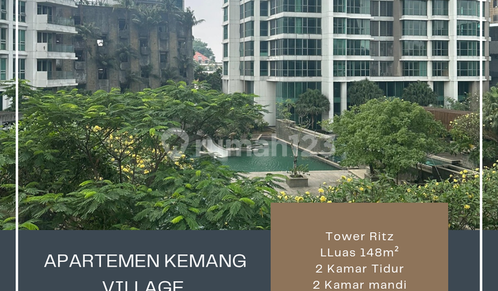 Dijual Murah Apartemen Kemang Village 2br Ritz Tower