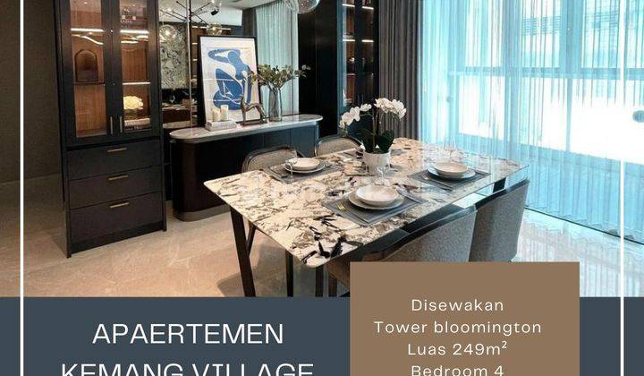 Disewakan Apartemen Kemang Village 3 Kamar Tidur Furnished 1