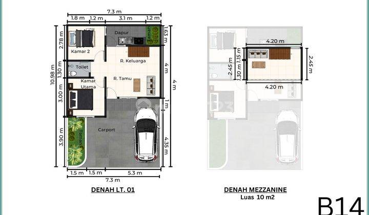 Rumah Murah Dengan Mezzanie Dekat Fasilitas Kesehatan 2