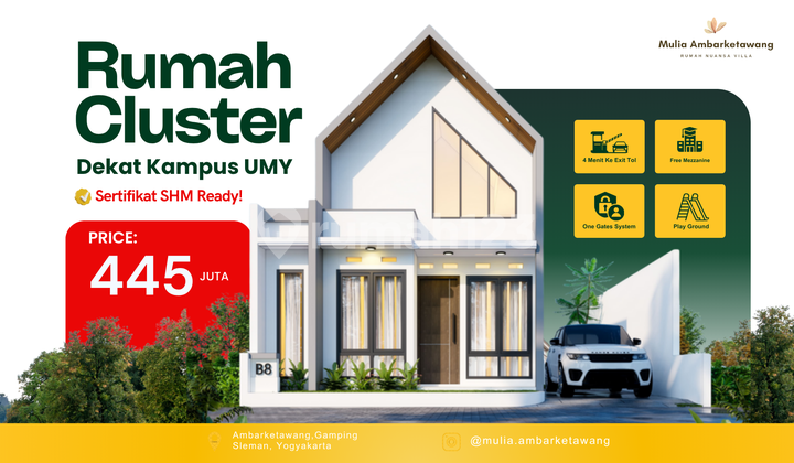 Rumah 400 Jutaan Barat Kampus UMY Dekat Malioboro