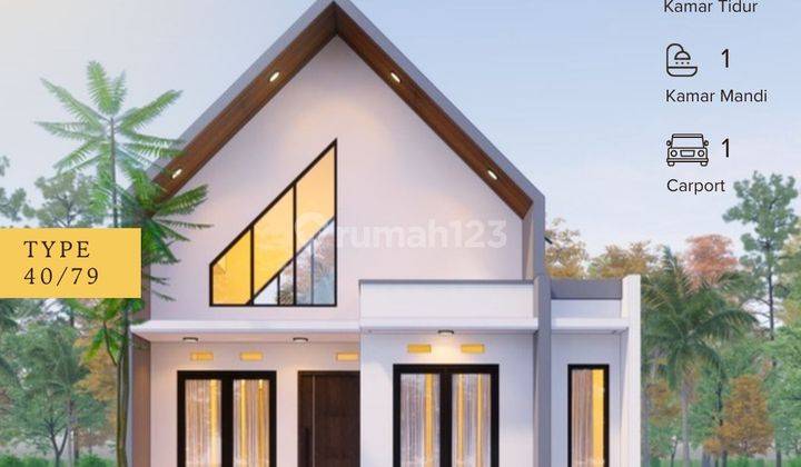 Jual Rumah 1 Lantai Murah Desain Minimalis Modern Di Kota Jogja 1