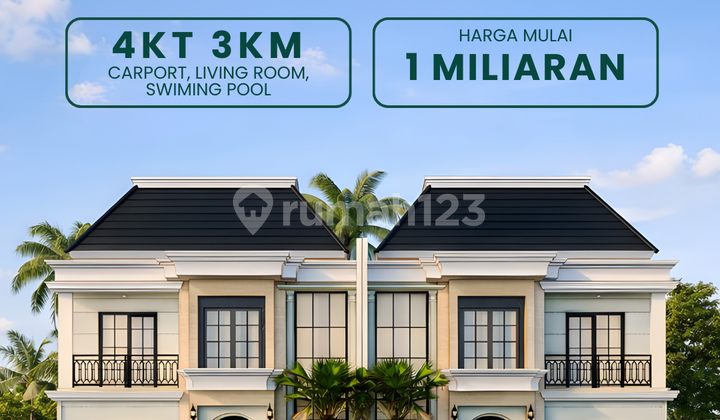 Rumah 2 Lantai Kolam Renang Pribadi 15 Menit ke Tugu Jogja & SHM Ready Rumah 2 Lantai Kolam Renang Pribadi 15 Menit ke Tugu Jogja & SHM Ready