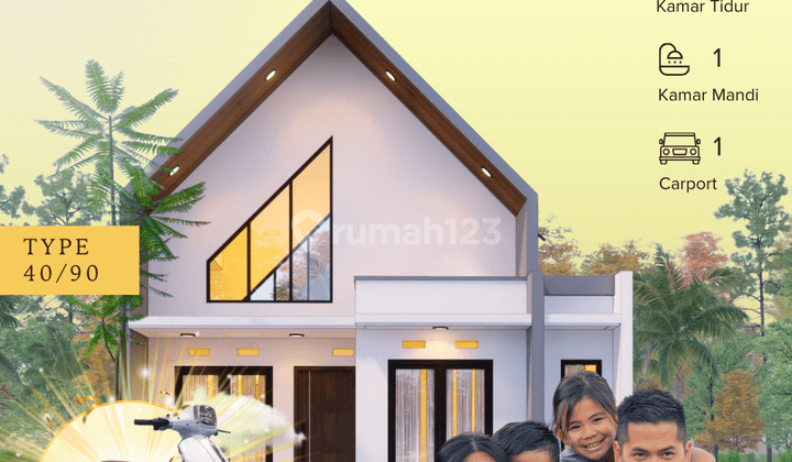 Rumah Gamping Sleman Dalam Cluster Bonus Motor Listrik 1