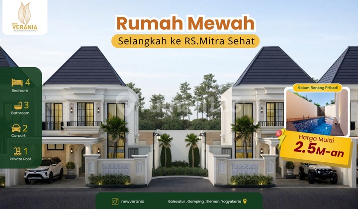 Luxury House with Private Swimming Pool 10 Minutes to Jogja City 1