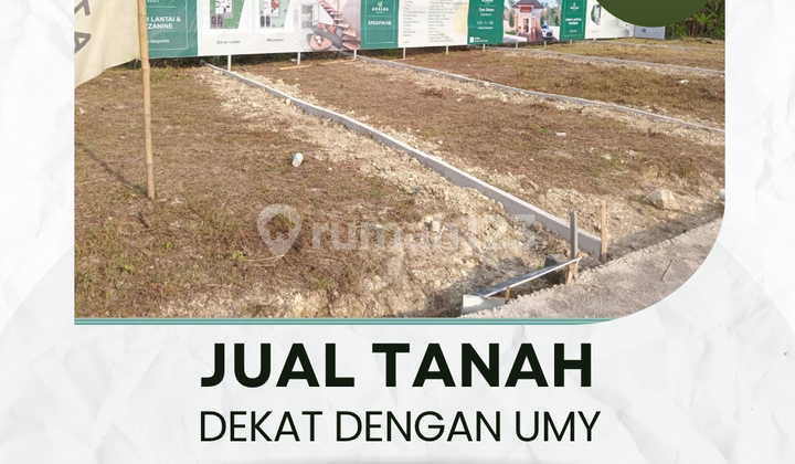 Tanah Kavling Bantul 100m ke Jl Utama Bangunjiwo Kasihan