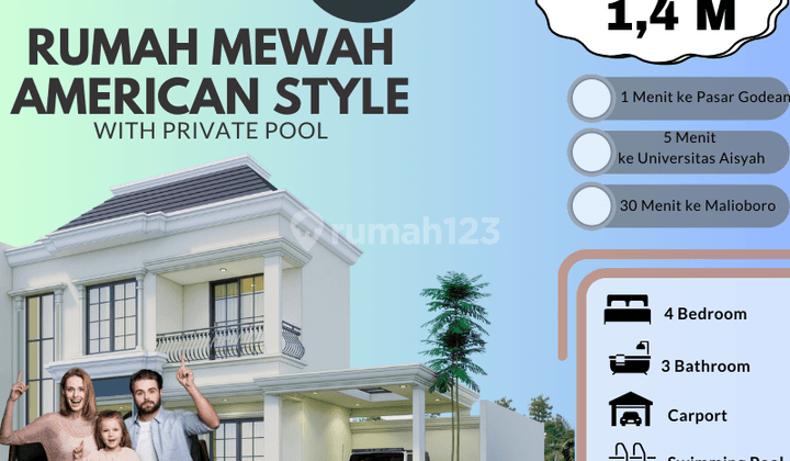 Rumah Mewah American Clasic Lokasi Strategis 1