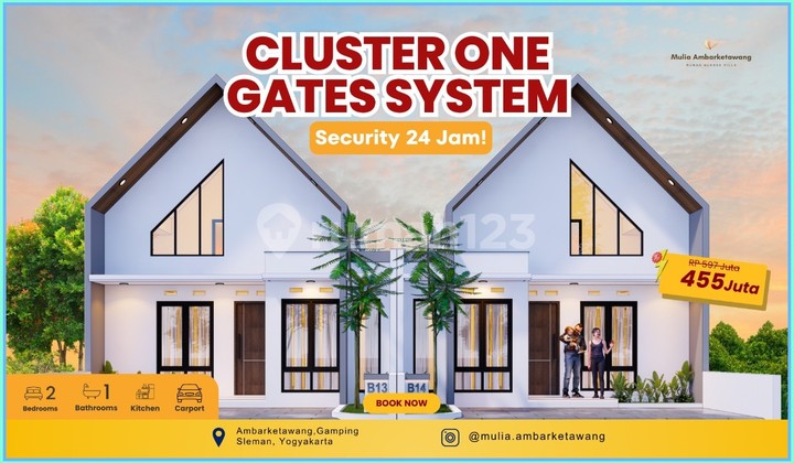 Rumah Murah Sleman Serasa Villa Jalan Wates Km 6 All In