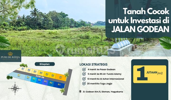 Cheap Land in Godean Sleman with 5-Meter Road Access