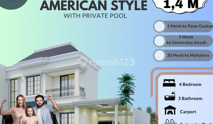 Rumah Mewah American Clasic Dekat Rs Queen Latifa 1