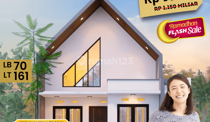 Rumah Mewah Dalam Cluster Dengan Kolam Renang di Gamping 1