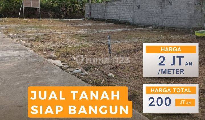 Tanah Dijual Murah Bantul Legalitas SHM Samping Smk Muh Bangunjiwo 1