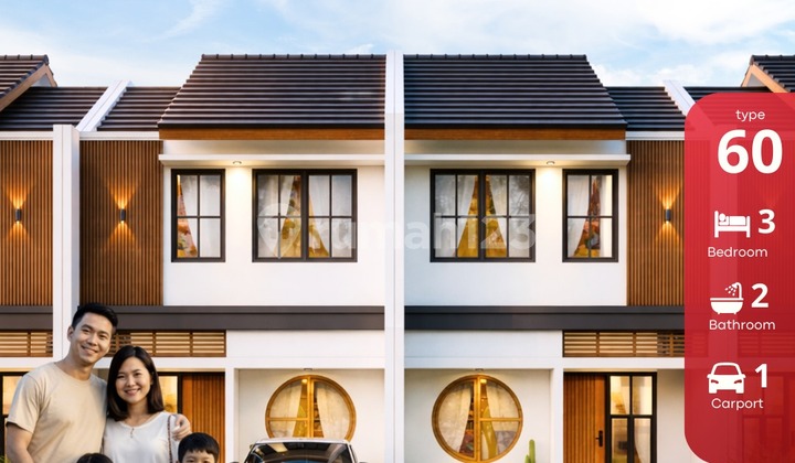 Rumah 2 Lantai 30 Menit ke Malioboro Jogja Bonus All In