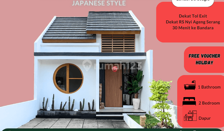 Dijual Rumah Minimalis Jepang, Dekat Exit Tol Dan Rs Nyi Ageng 1