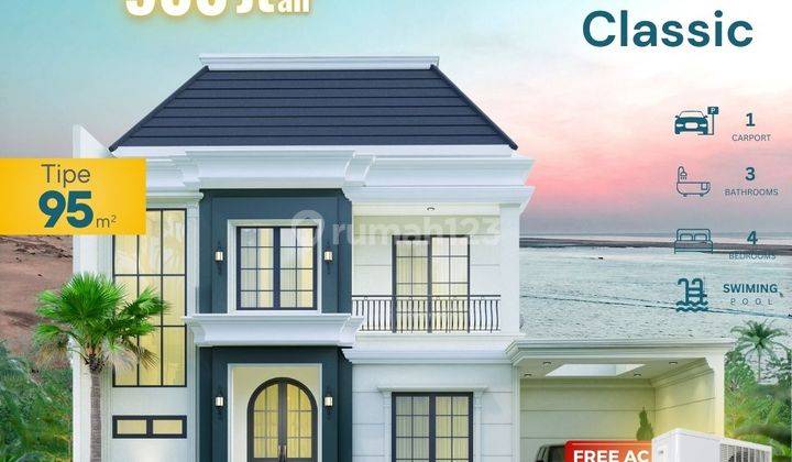 Dijual Rumah Mewah 2 Lantai Dielngkapi Private Pool Di Jogja 1