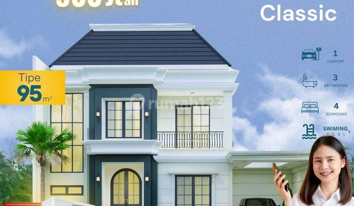 Jual Rumah 2 Lantai Fasilitas Lengkap di Jogja Ringroad Barat 1