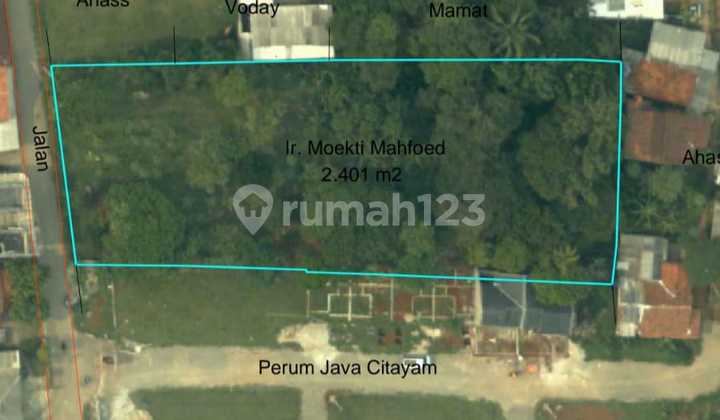 Tanah Dijual, Luas 2401 m² Shm. Tanah Dijual, Luas 2401 m² Shm.