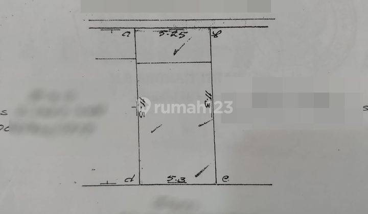 Dijual Tanah di Tanjung Duren Ukuran 60m2 Luas Jalan 1 Mobil 2