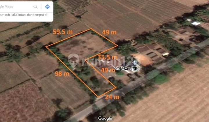 Border plot of Jember Bondowoso zero road, pocket.