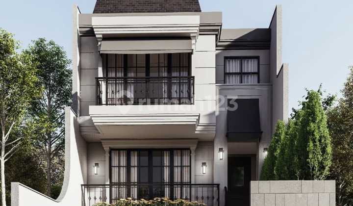 Dijual Rumah di Jl. Bangka, Kemang Brand New Town House American Classic Style Design