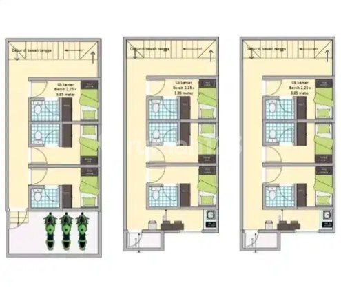 For Sale, Brand New 12-Room Boarding House in Strategic Location, Tanjung Duren. 2