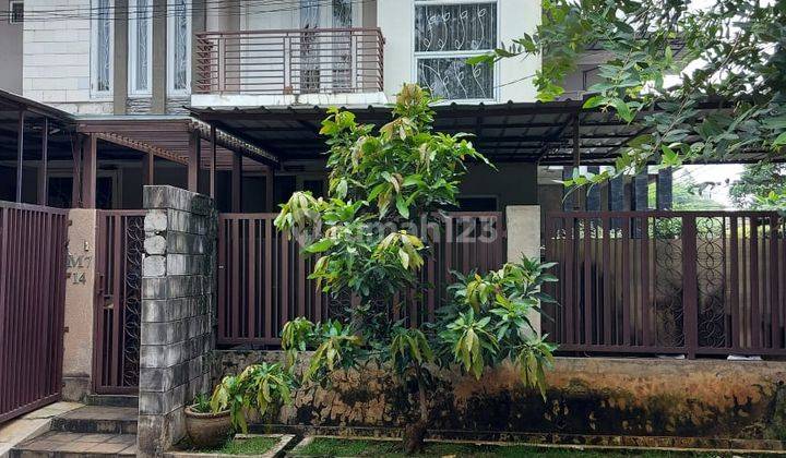 Dijual Rumah Depan Taman, Hadap Barat di Villa Melati Mas 1