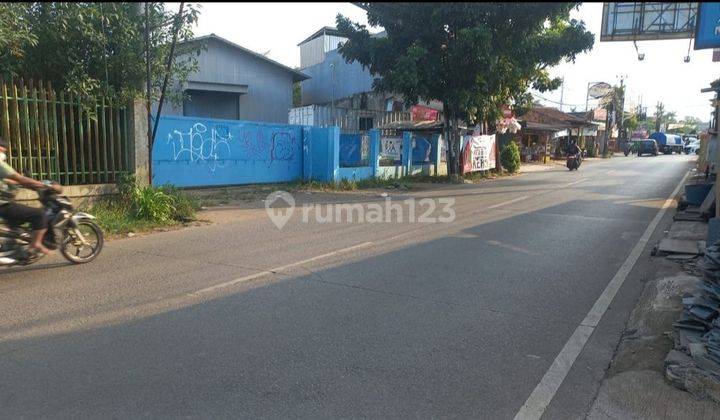 Di Jual tanah sangat strategis di pinggir jalan Setu Bantar gebang 1