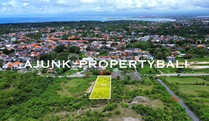 Tanah dgn View Panorama Laut & Patung GWK, lokasi Jimbaran