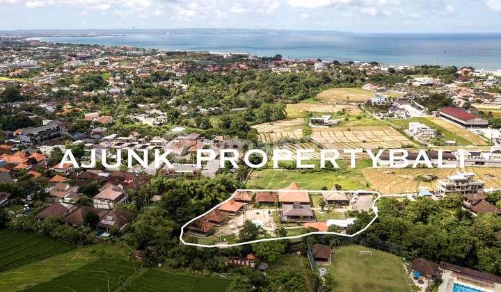 Lahan + Bangunan Vila Dgn View Sungai, Area Premium Berawa Canggu