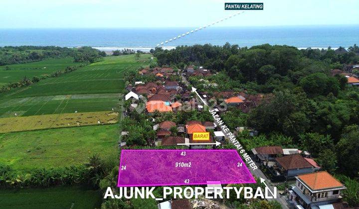 Tanah Istimewa Hanya 200 Meter ke Pantai Kelating, Tabanan 1