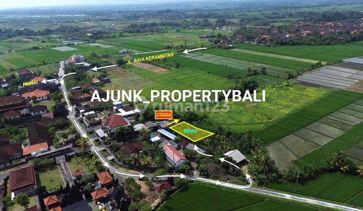 Tanah View Sawah Jalur Hijau, 1 km ke Pantai Kelating ,Tabanan 2